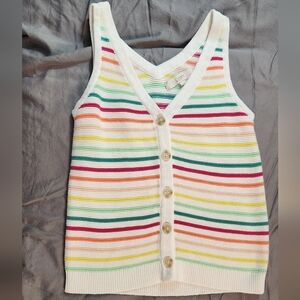 LOFT Multicolor Striped Tank‎ Top